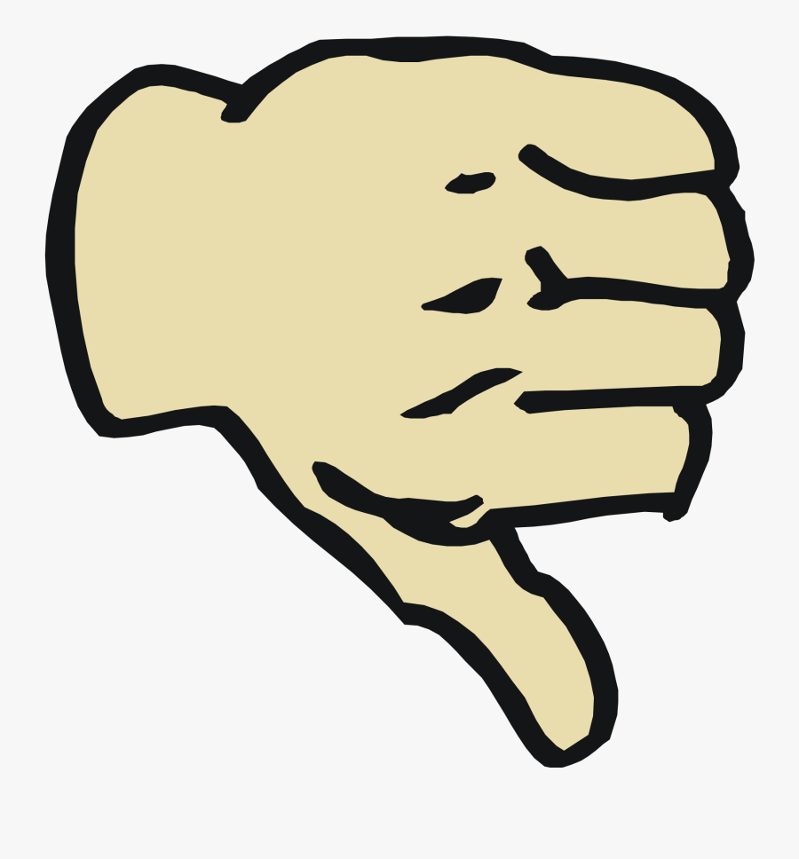 Thumbs Down To Arsonists - Thumb Signal, Transparent Clipart