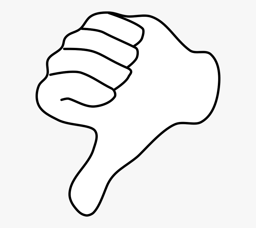 Transparent Thumbs Up Clip Art - Dislike Sign, Transparent Clipart