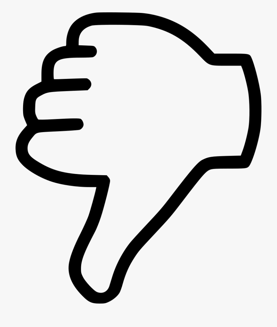 Thumb Signal Computer Icons Clip Art - Thumbs Down Transparent Background, Transparent Clipart