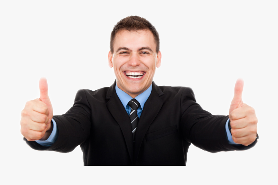 Person Doing A Thumbs Up, Transparent Clipart
