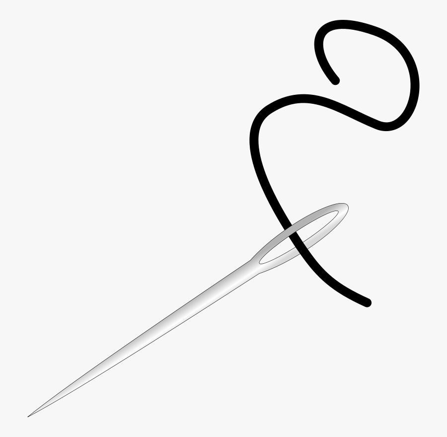 Needle And String, Transparent Clipart