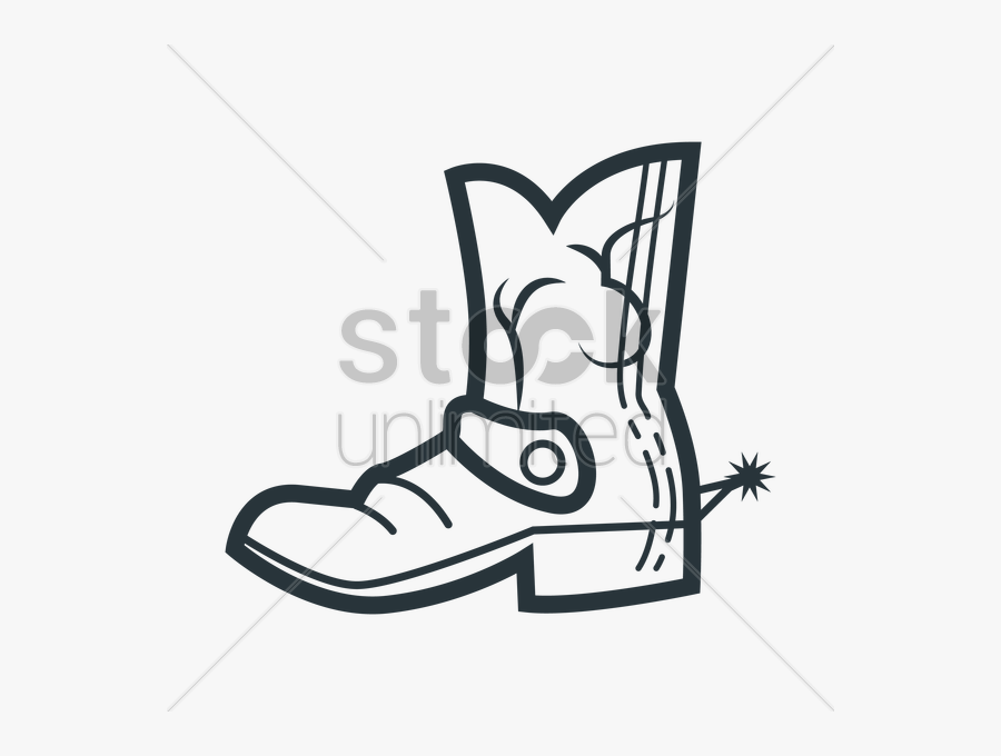 Transparent Cowboy Boot Clipart - Cowboy Boots Square Toe Cartoon ...
