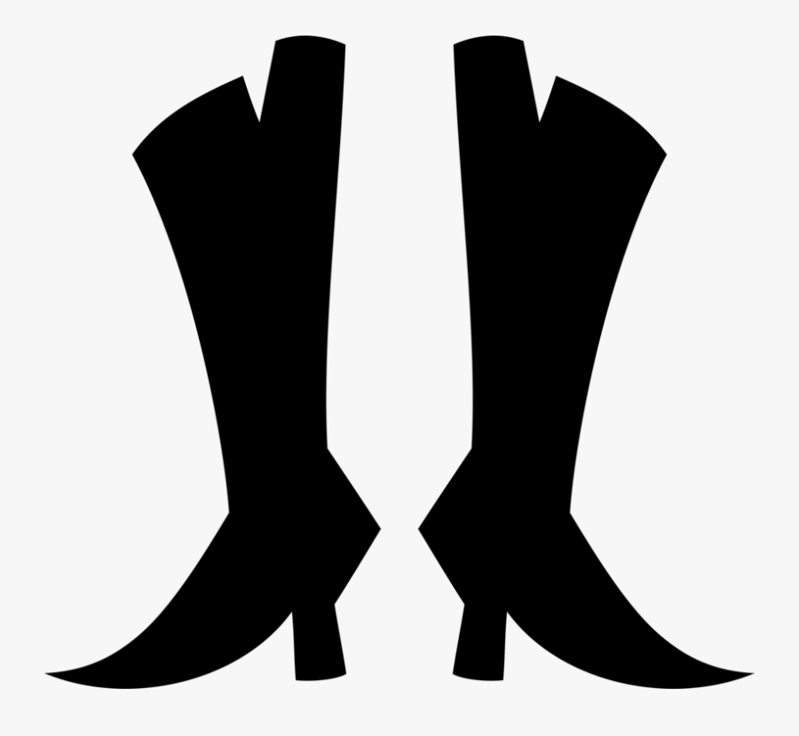 Human Leg,silhouette,leg - Shoe, Transparent Clipart