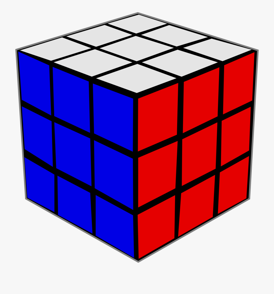 Rubiks Riddle Play Free - Clip Art Rubik's Cube, Transparent Clipart