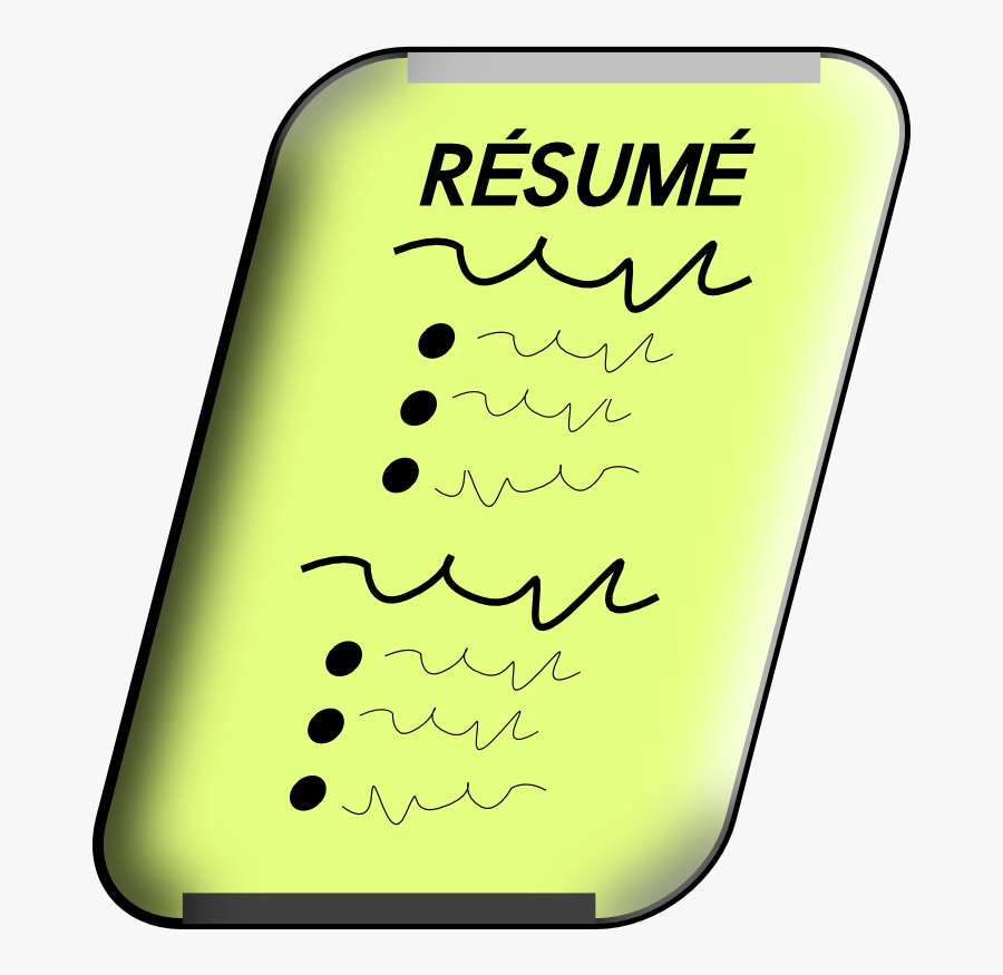 Resume Resume Clip Art , Free Transparent Clipart ClipartKey