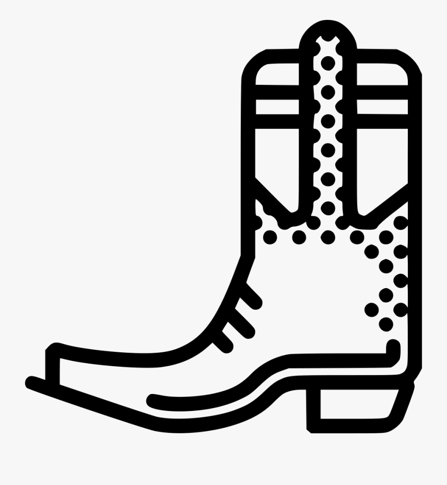 Transparent Cowboy Boot Drawing, Transparent Clipart