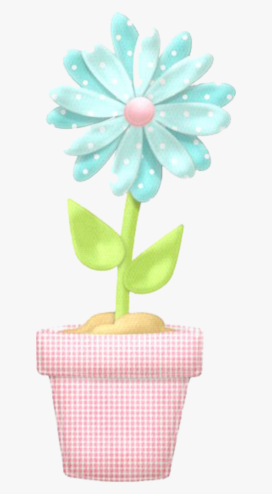 #ftestickers #clipart #flower #flowerpot #blue - Craft, Transparent Clipart