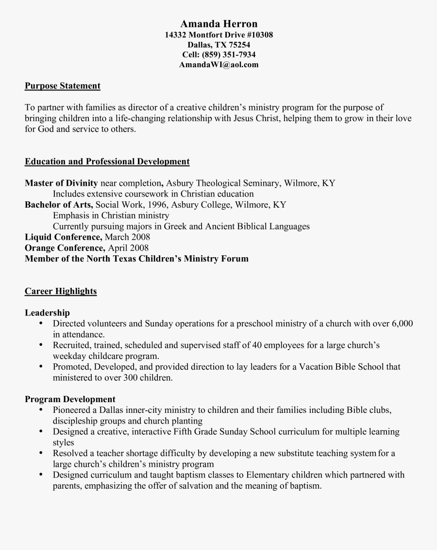 Transparent Church Budget Clipart - New Resume, Transparent Clipart