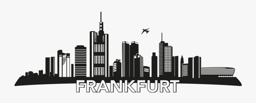 Skyline Plaza Frankfurt Wall Decal Metropolis - Skyline Frankfurt Png, Transparent Clipart
