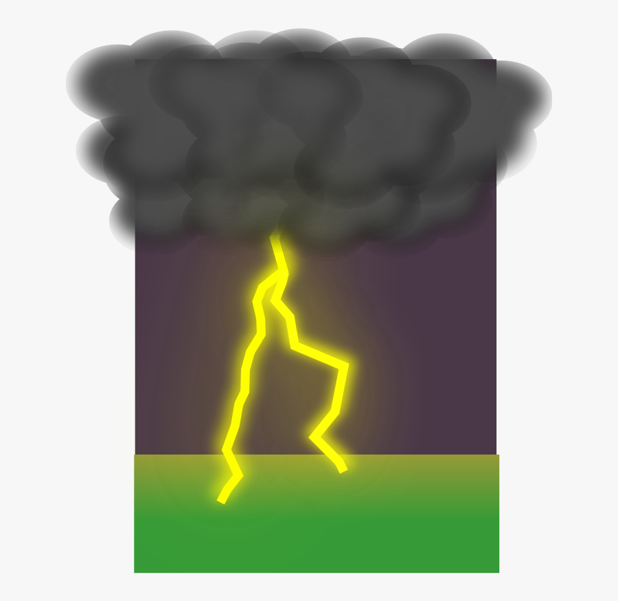Clouds And Lightning - Lightning, Transparent Clipart