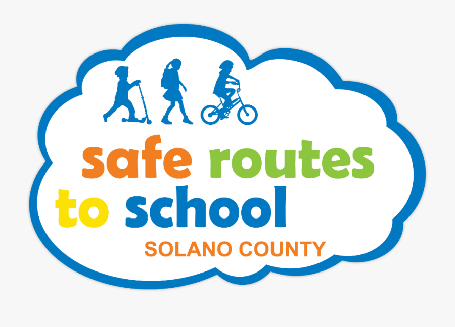 Solano Safe Routes To School Logo - Safe Routes To School Logo Png Solano County, Transparent Clipart