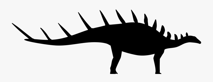 Kentrosaurus Silhouette, Transparent Clipart