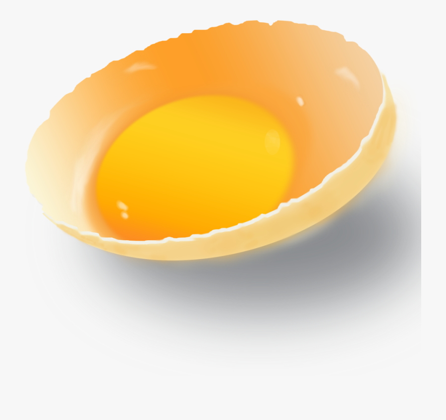 Broken Egg Yolk - Broken Dish Transparent, Transparent Clipart