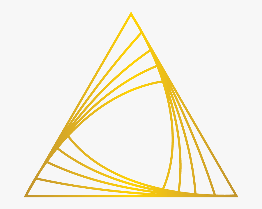 Gold Triangle Png - Triangle Golden, Transparent Clipart