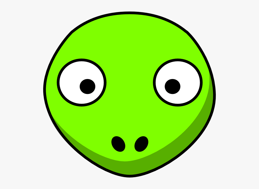 Green Brontosaurus Head D Clip Art - Smiley, Transparent Clipart