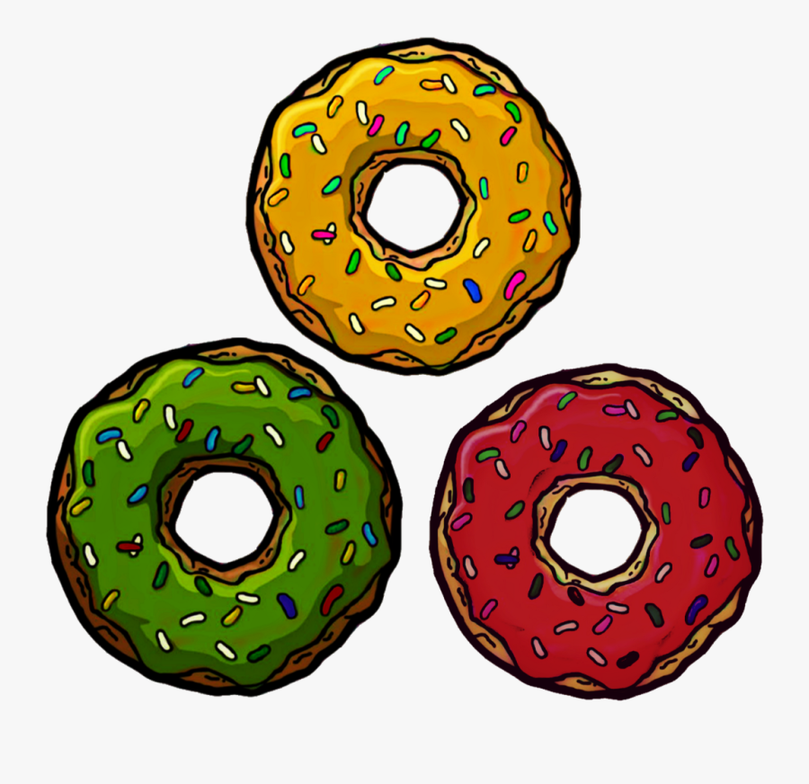 Transparent Donuts Clipart - Simpsons Donut, Transparent Clipart