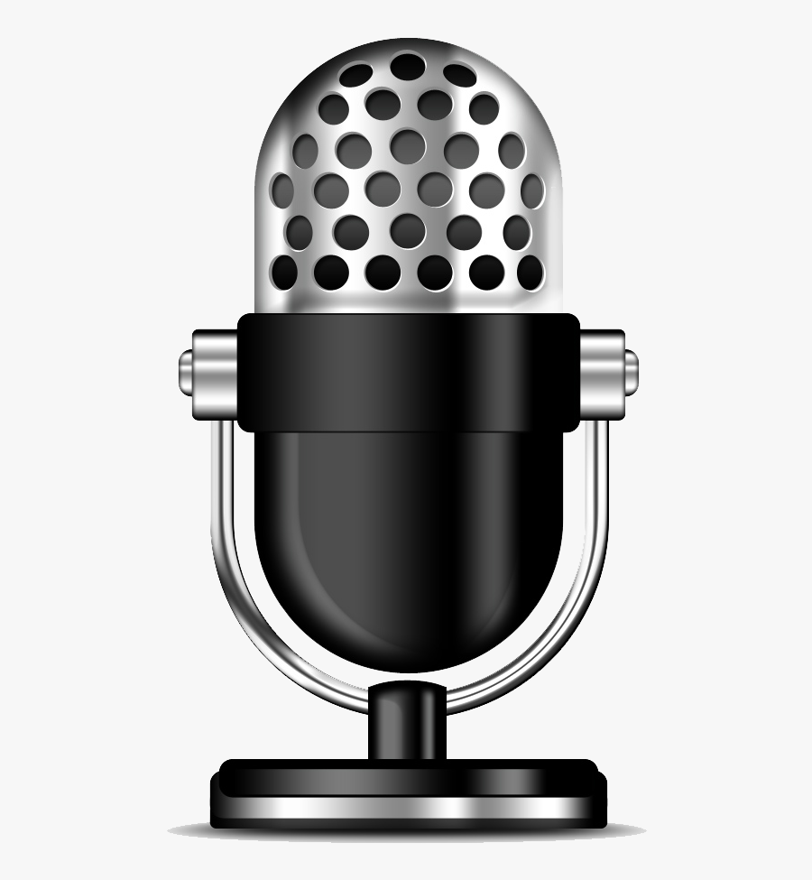 Microphone Clipart Radio Station Microphone - Radio Microphone Png, Transparent Clipart