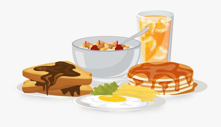 Brunch Clipart Breakfast Food - Vector Breakfast Png, Transparent Clipart