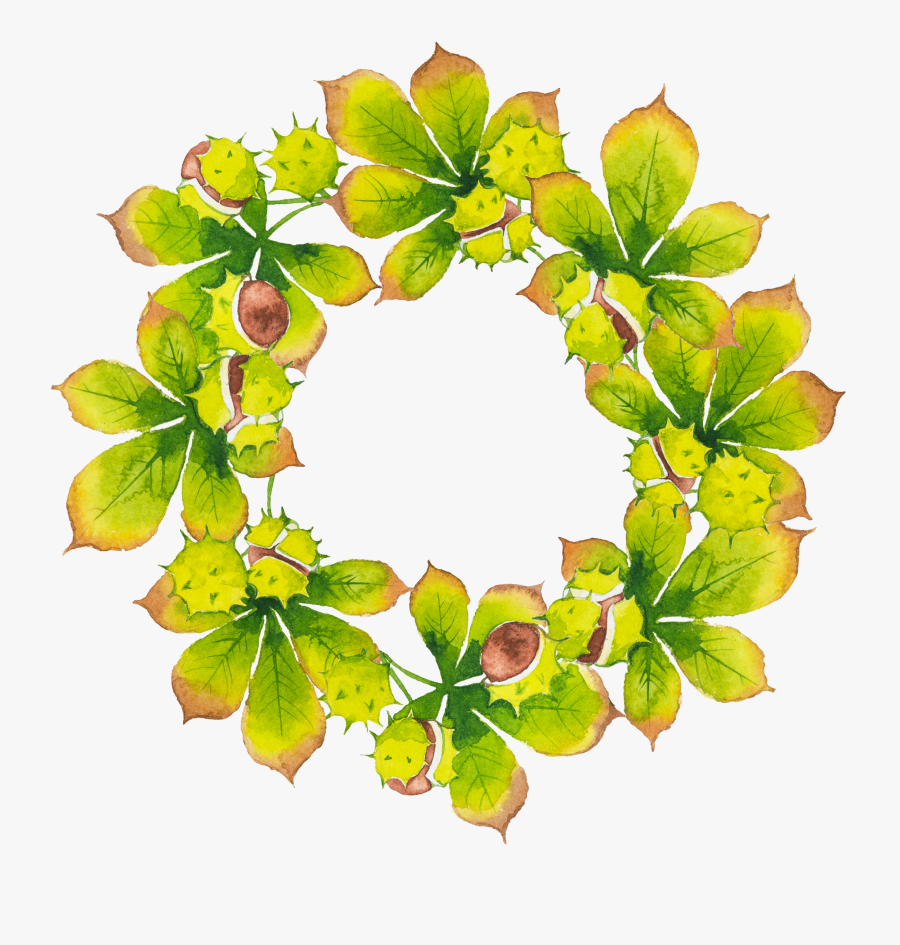 Leaf Circle Green Transprent, Transparent Clipart