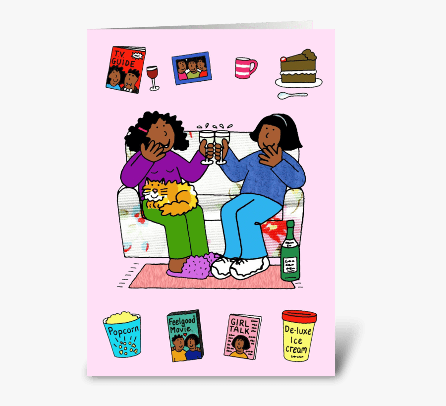 Happy Birthday Friend Greeting Card - Cartoon, Transparent Clipart