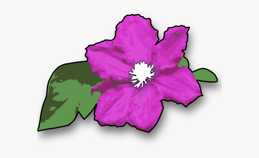 Purple Flower Clipart Violet Thing - Jungle Flowers Clipart, Transparent Clipart