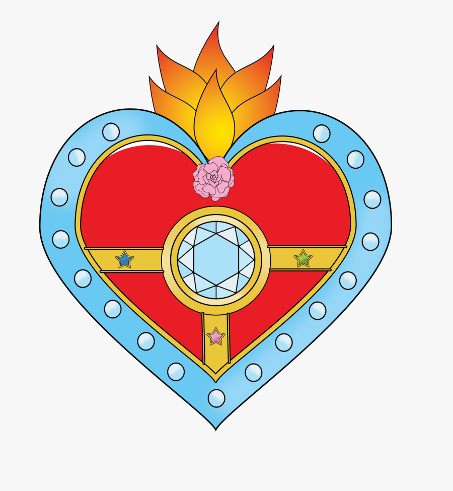 Cosmic Sacred Heart - Circle, Transparent Clipart