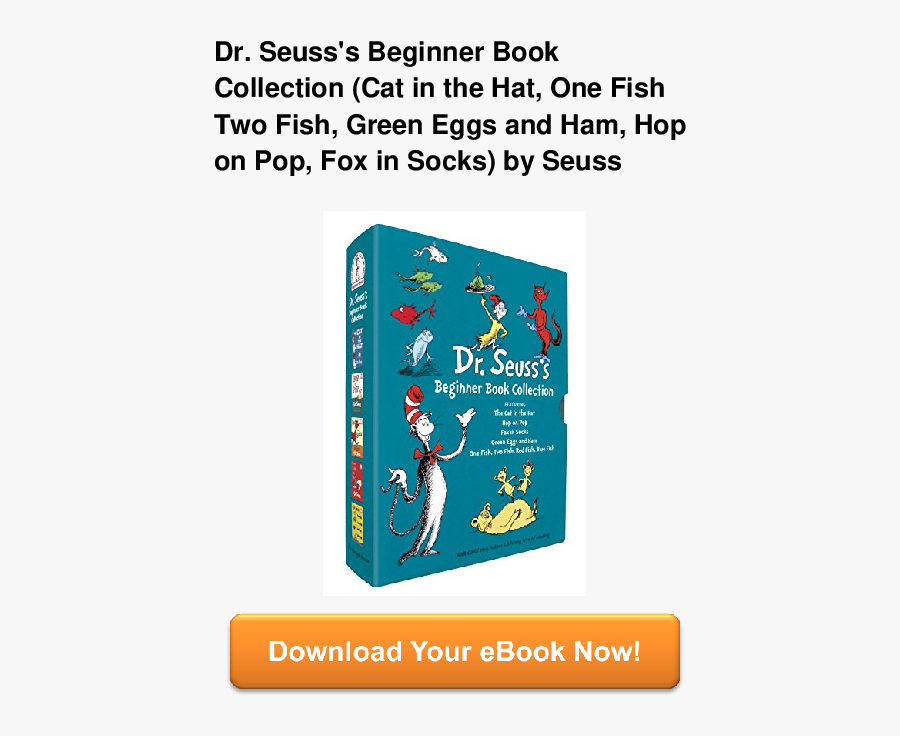 Transparent Green Eggs And Ham Png - Dr Seuss Beginner Book Collections Target, Transparent Clipart