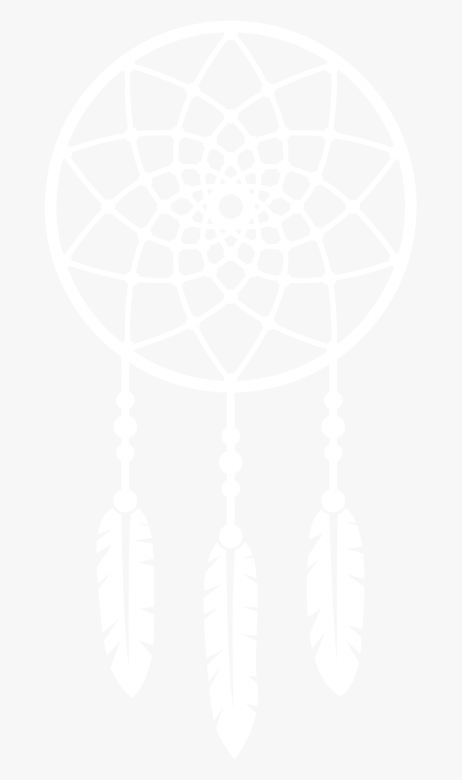 White Dream Catcher Png, Transparent Clipart