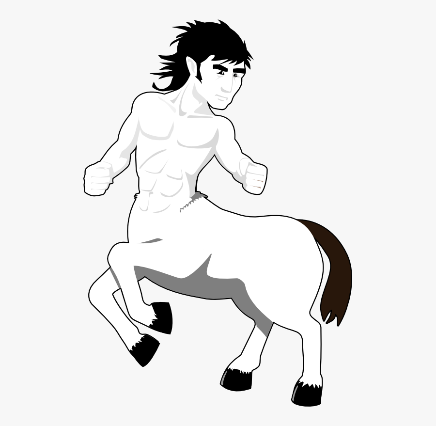 Centaur Picture - Centaur Black And White Clipart, Transparent Clipart