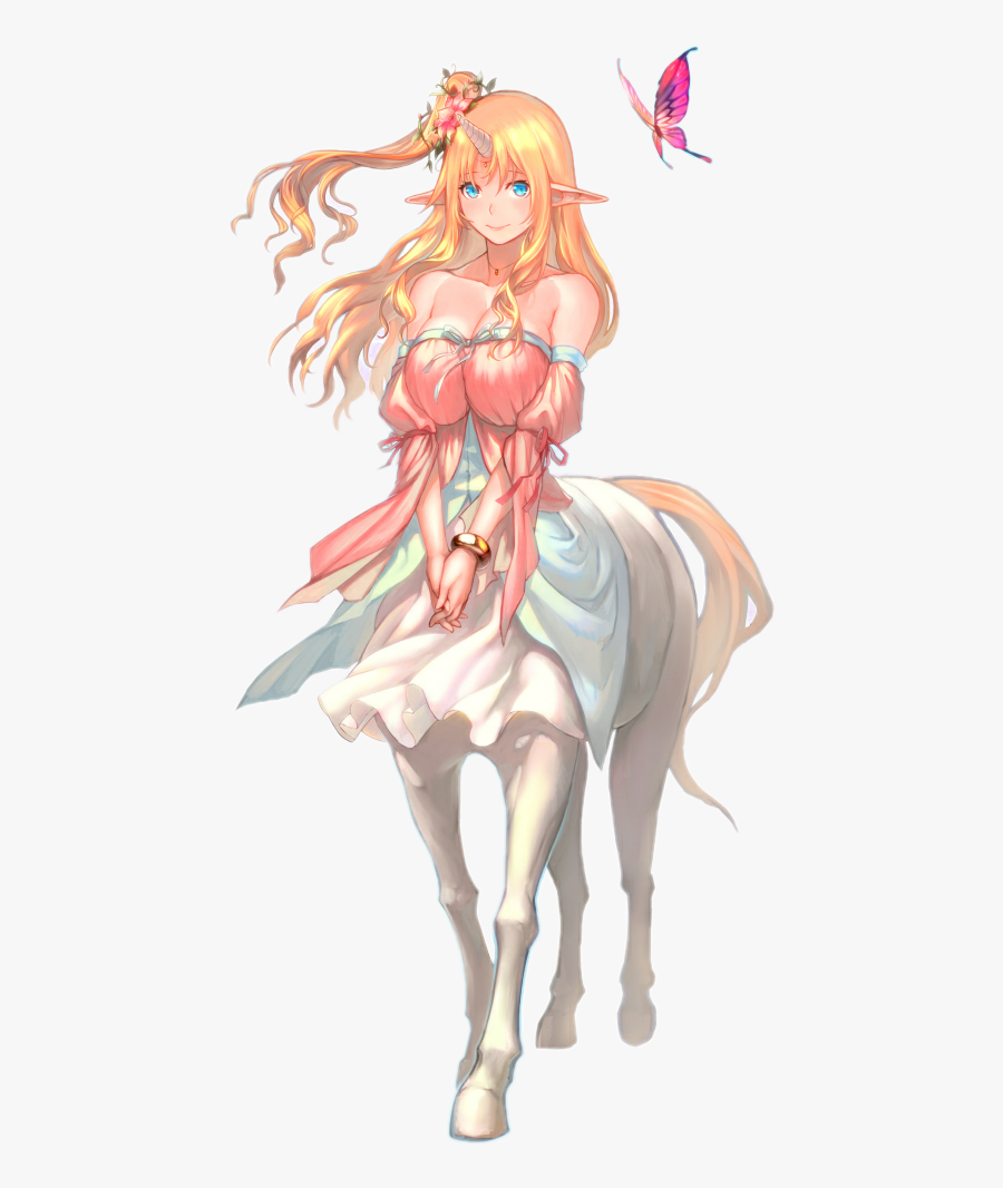 #animegirl #cute #centaur - Cute Anime Centaur Girls, Transparent Clipart