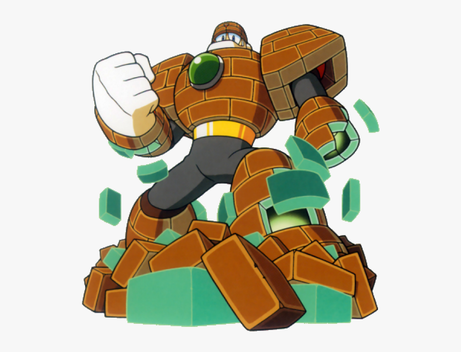 Megaman Clipart Crystal Man - Mega Man Brick Man, Transparent Clipart