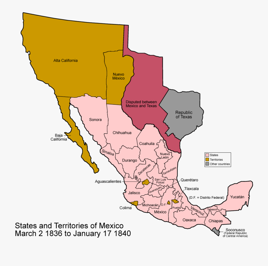 Texas And To Png - Mexico States, Transparent Clipart