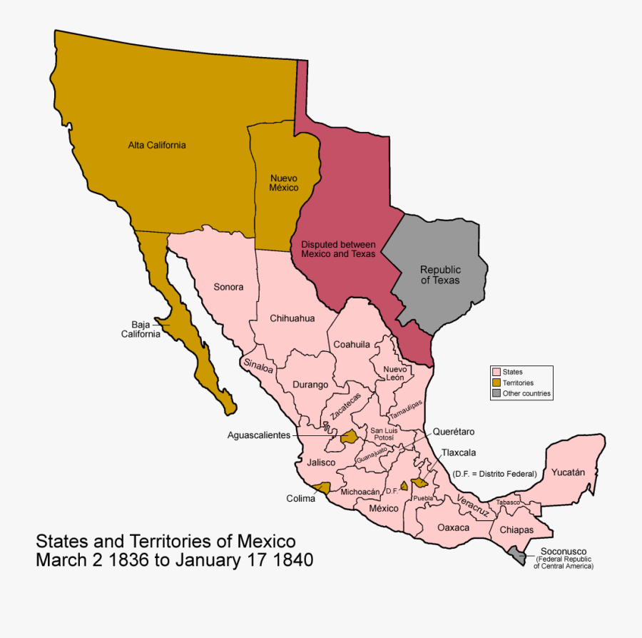 Texas And To Png - Mexico States , Free Transparent Clipart - ClipartKey