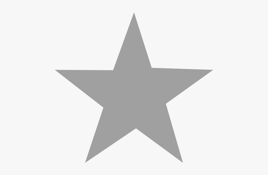 Silver Star Clip Art - Transparent Background Gray Star, Transparent Clipart