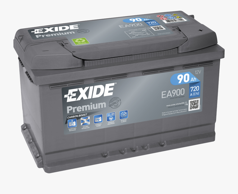 Automotive Battery Png Image - Exide Battery, Transparent Clipart