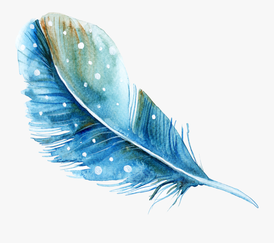 Watercolor Feather Painting Png Image High Quality - Feather Watercolor Png, Transparent Clipart