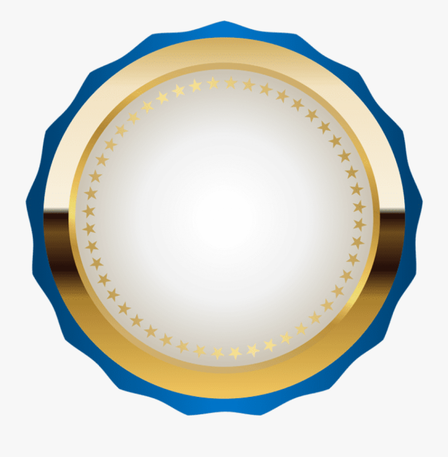 Free Png Seal Badge Blue Gold Png Images Transparent - Gold Network Png, Transparent Clipart
