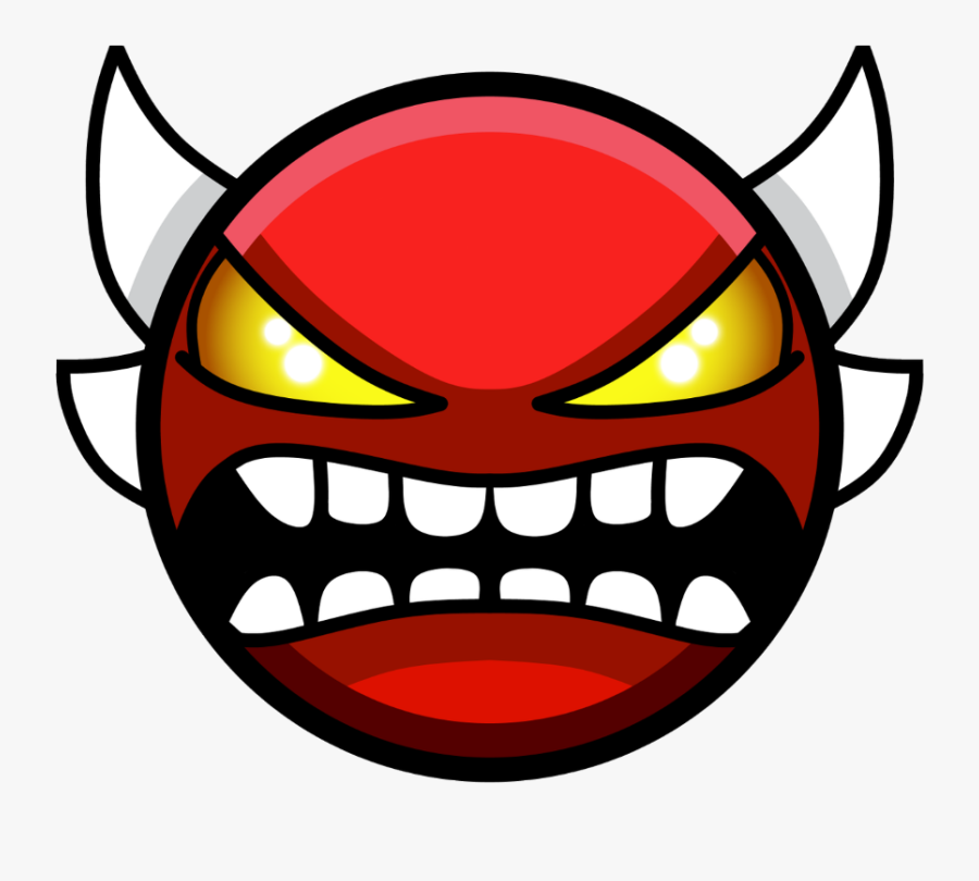 #mq #devil #angry #emojis #emoji - Geometry Dash Insane Demon, Transparent Clipart