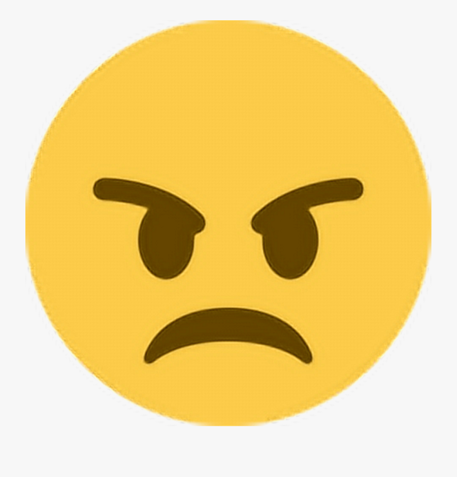 Mad Clipart Unhappy Customer - Angry Emoji Twitter, Transparent Clipart