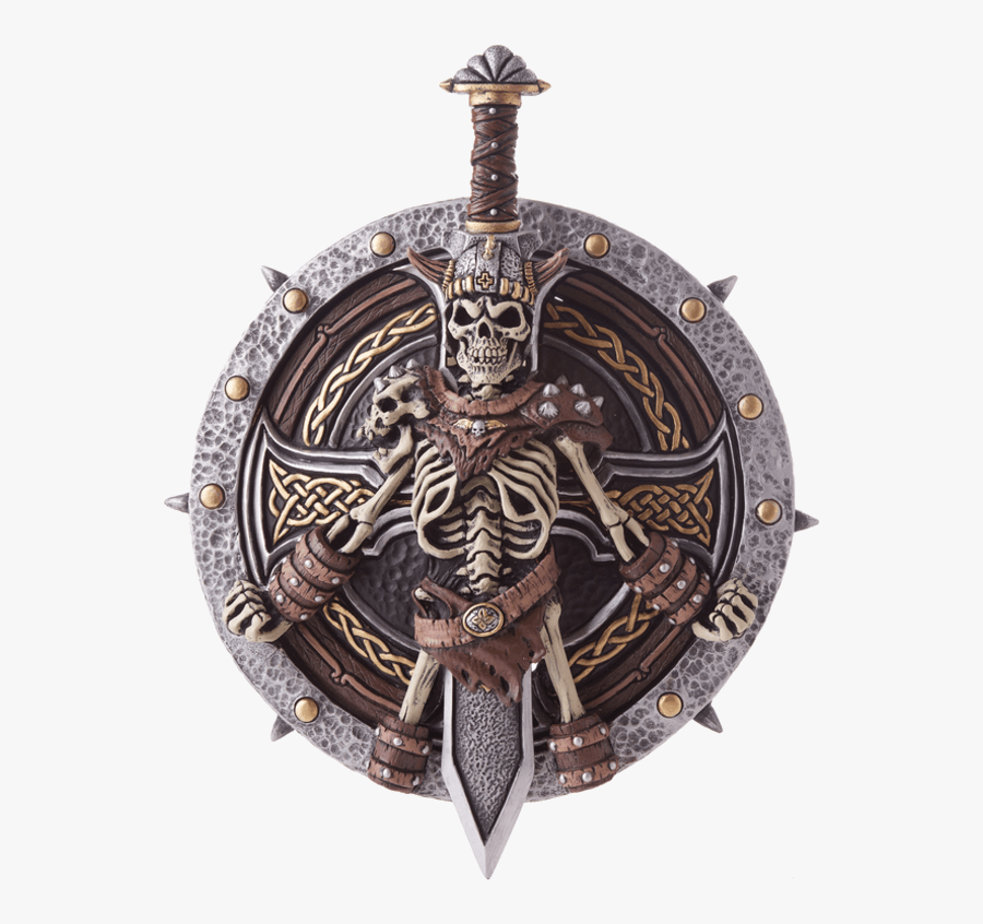 Viking Lord Shield And Sword - Escudo Y Espada Vikingo, Transparent Clipart