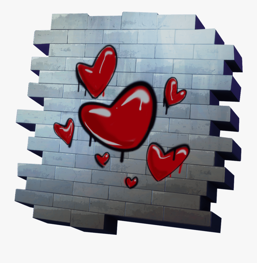 Fortnite Broken Heart Spray - Fortnite X Mark Spray, Transparent Clipart