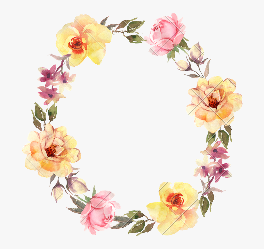 Clip Art Bohemian Flowers - Poppy Flower Wreath Transparent, Transparent Clipart