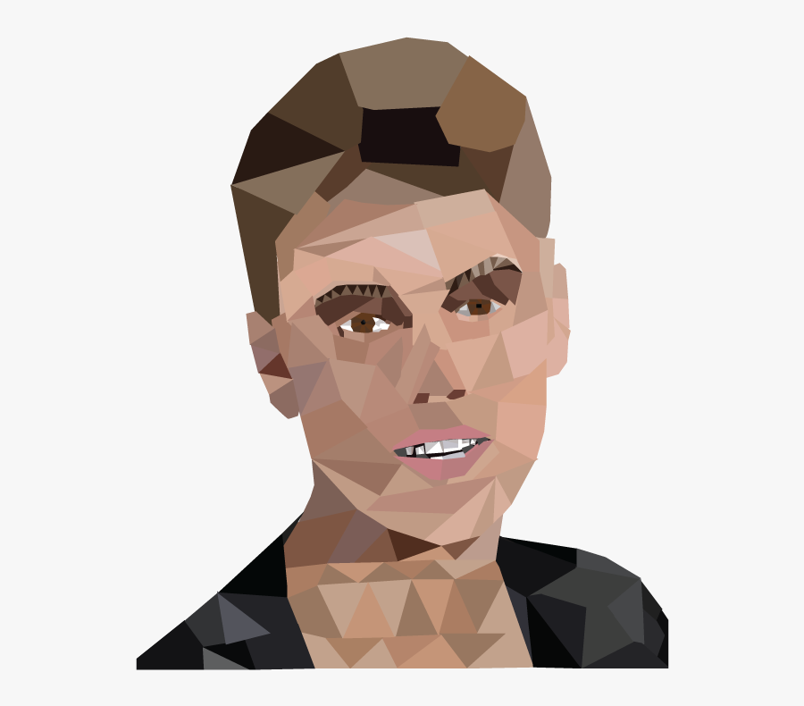 Sophia"s Justin Bieber Low Poly Project , Png Download - Illustration, Transparent Clipart