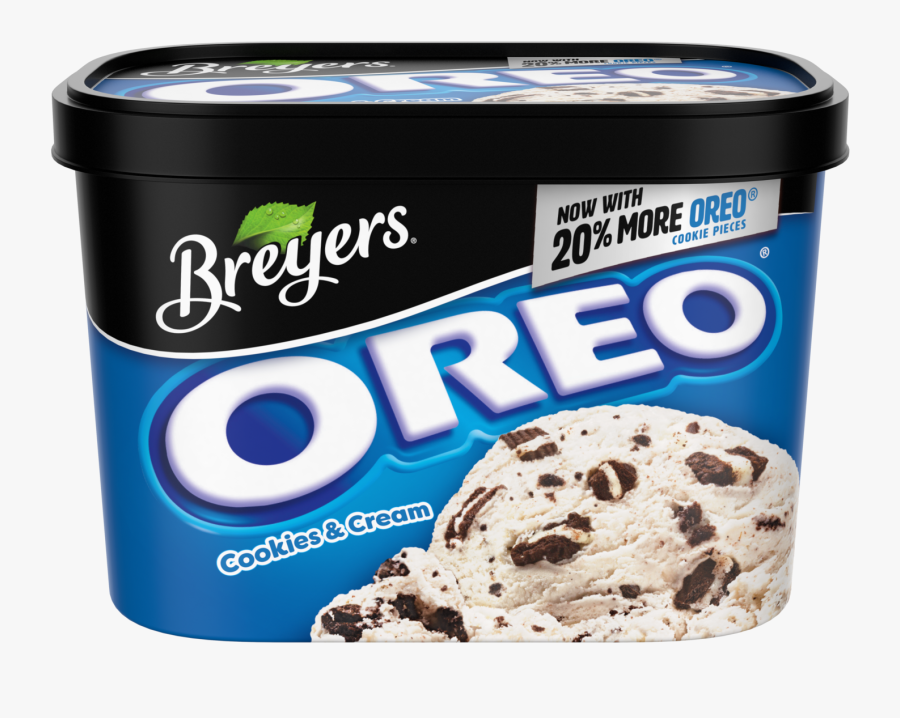Clipart Transparent Download Cookies And Cream Breyers - Breyers Oreo Ice Cream, Transparent Clipart