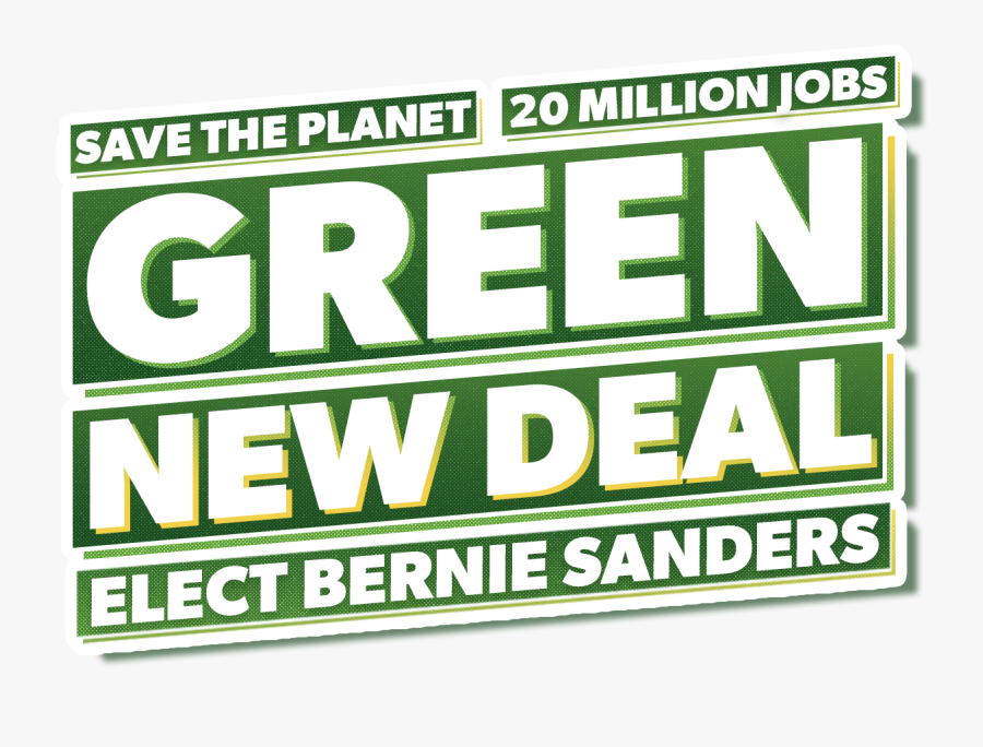 Image Of Green New Deal Sticker - Poster, Transparent Clipart