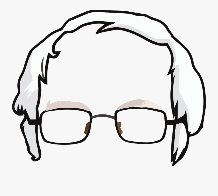 Transparent Bernie Sanders Hair, Transparent Clipart