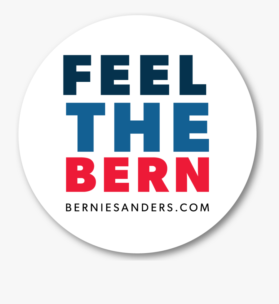 Image Of Feel The Bernie Sticker - Bernie Sanders Presidential Campaign, 2016, Transparent Clipart