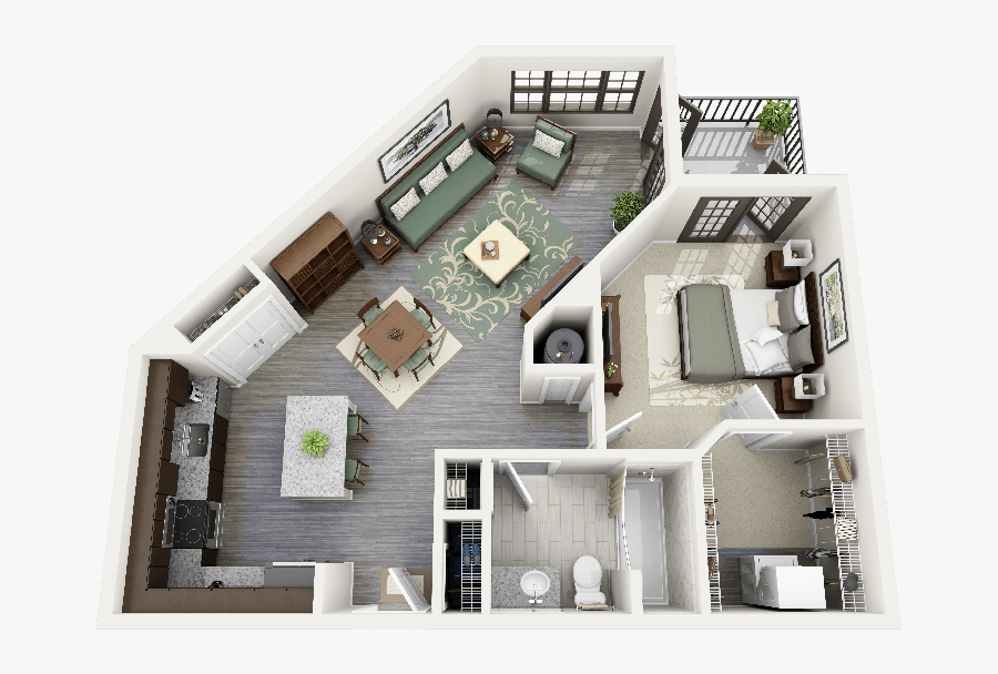 Elegant 4 Bedroom Apartments Elegant 50 E “1” Bedroom - Sims 4 Apartment Designs, Transparent Clipart