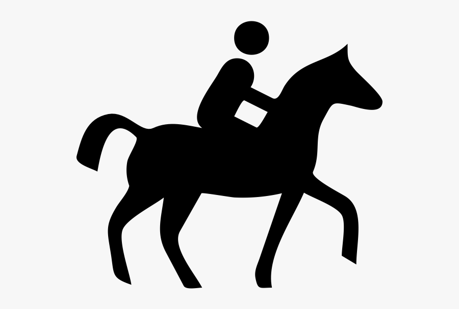 Transparent Reining Horse Clipart - Horse Riding Icon Png, Transparent Clipart