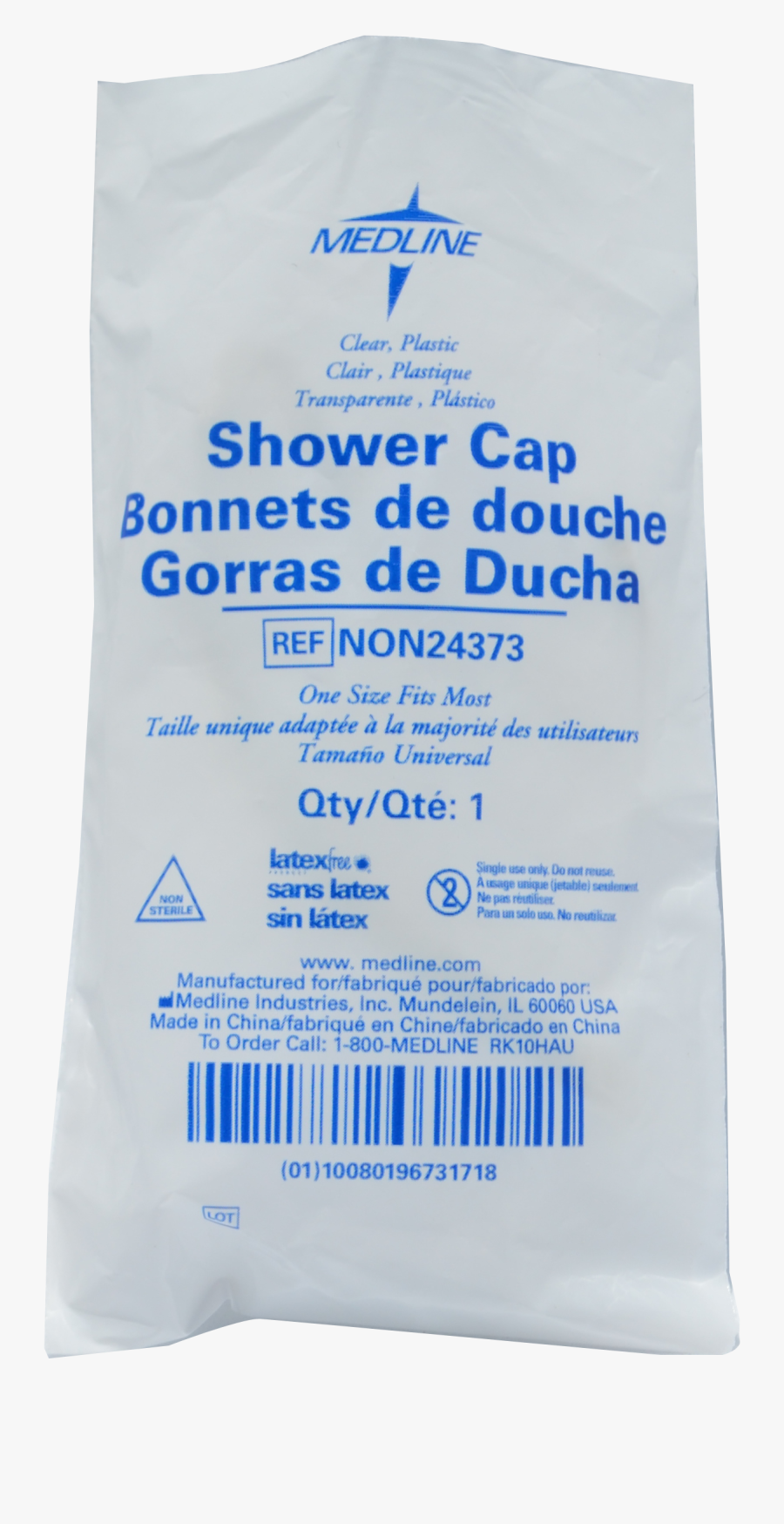 Transparent Shower Cap Png - Medline Industries, Transparent Clipart